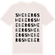Vintage White t-shirt med Smeberg ordlek t-shirt