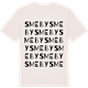 Vintage White t-shirt med Smeby ordlek t-shirt