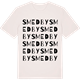 Vintage White t-shirt med Smedby ordlek t-shirt