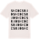 Vintage White t-shirt med Smedesrud ordlek t-shirt