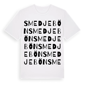 Smedjebön ordlek t-shirt – ekologisk bomull t-shirt från Pinshirt