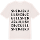 Vintage White t-shirt med Smedjekull ordlek t-shirt