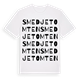 White t-shirt med Smedjetomten ordlek t-shirt