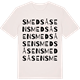 Vintage White t-shirt med Smedsåsen ordlek t-shirt