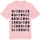 Pink Cotton t-shirt med Smedsberg ordlek t-shirt