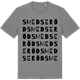 Mid Heather Gray t-shirt med Smedseröd ordlek t-shirt