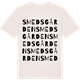 Vintage White t-shirt med Smedsgården ordlek t-shirt