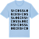Blue Soul t-shirt med Smedsskogen ordlek t-shirt