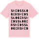 Pink Cotton t-shirt med Smedsskogen ordlek t-shirt