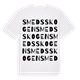 White t-shirt med Smedsskogen ordlek t-shirt