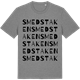Mid Heather Gray t-shirt med Smedstaken ordlek t-shirt