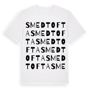 Smedtofta ordlek t-shirt – ekologisk bomull t-shirt från Pinshirt