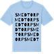 Blue Soul t-shirt med Smedtorp ordlek t-shirt