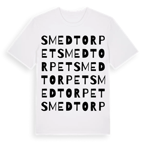 Smedtorpet ordlek t-shirt – ekologisk bomull t-shirt från Pinshirt