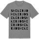 Mid Heather Gray t-shirt med Smekerud ordlek t-shirt
