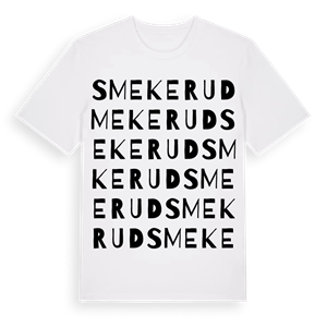 Smekerud ordlek t-shirt – ekologisk bomull t-shirt från Pinshirt