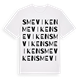 White t-shirt med Smeviken ordlek t-shirt