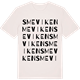 Vintage White t-shirt med Smeviken ordlek t-shirt