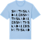 Blue Soul t-shirt med Smithska dalen ordlek t-shirt