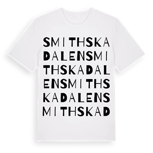 Smithska dalen ordlek t-shirt – ekologisk bomull t-shirt från Pinshirt