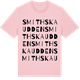Pink Cotton t-shirt med Smithska udden ordlek t-shirt