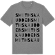Mid Heather Gray t-shirt med Smithska udden ordlek t-shirt
