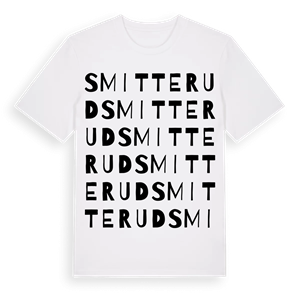 Smitterud ordlek t-shirt – ekologisk bomull t-shirt från Pinshirt