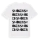 White t-shirt med Smögen ordlek t-shirt