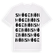 White t-shirt med Smögenön ordlek t-shirt