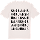 Vintage White t-shirt med Smörjan ordlek t-shirt