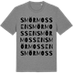Mid Heather Gray t-shirt med Smörmossen ordlek t-shirt