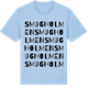 Blue Soul t-shirt med Smugholmen ordlek t-shirt