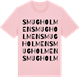Pink Cotton t-shirt med Smugholmen ordlek t-shirt