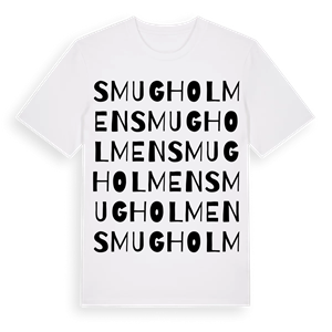 Smugholmen ordlek t-shirt – ekologisk bomull t-shirt från Pinshirt