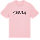 Pink Cotton t-shirt med Smula böjd t-shirt