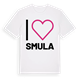 White t-shirt med Jag älskar Smula t-shirt stort tryck
