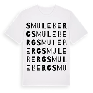 Smuleberg ordlek t-shirt – ekologisk bomull t-shirt från Pinshirt