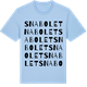 Blue Soul t-shirt med Snabolet ordlek t-shirt