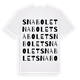 White t-shirt med Snabolet ordlek t-shirt