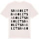 Vintage White t-shirt med Snabolet ordlek t-shirt