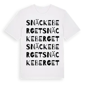 Snäckeberget ordlek t-shirt – ekologisk bomull t-shirt från Pinshirt