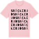 Pink Cotton t-shirt med Snäckerud ordlek t-shirt