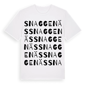 Snaggenäs ordlek t-shirt – ekologisk bomull t-shirt från Pinshirt