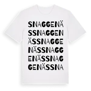 Snaggenäs ordlek t-shirt – ekologisk bomull t-shirt från Pinshirt