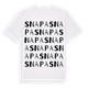 White t-shirt med Snapa ordlek t-shirt
