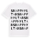 Snapphyltan ordlek t-shirt