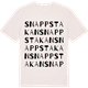 Vintage White t-shirt med Snappstakan ordlek t-shirt