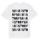 White t-shirt med Snaråstorp ordlek t-shirt