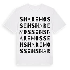 Snaremossen ordlek t-shirt – ekologisk bomull t-shirt från Pinshirt