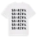 White t-shirt med Snarevik ordlek t-shirt